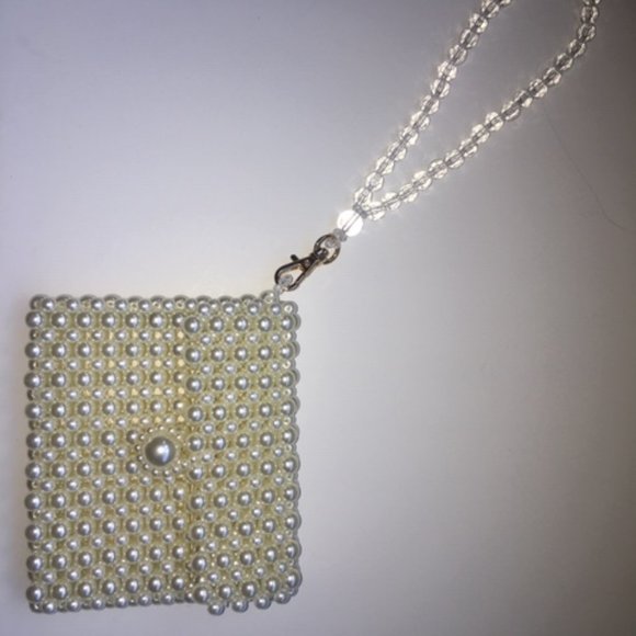 PEARL COIN PURSE/key chain - Picture 1 of 5